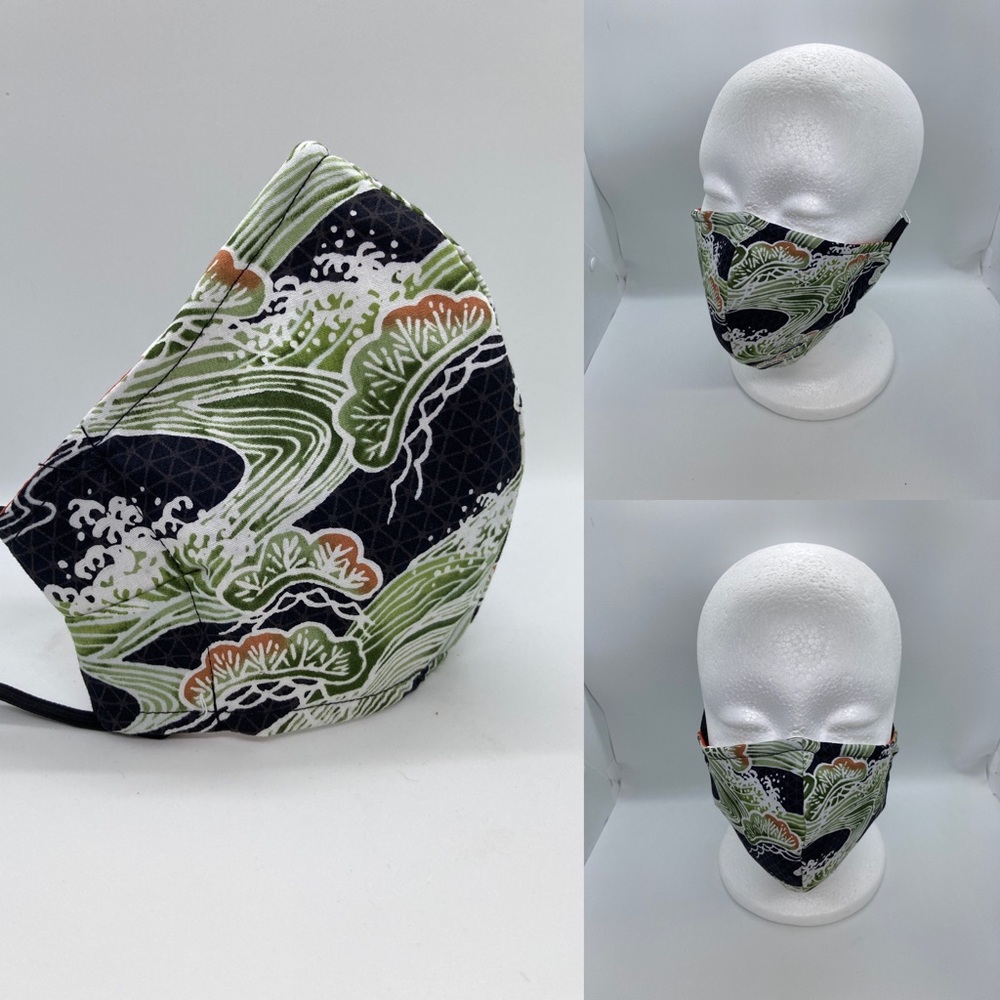 Japanese waves face mask (size medium)
